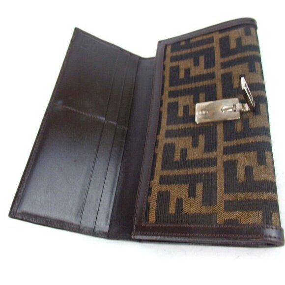 Authentic FENDI Zucca wallet canvas - Picture 5 of 8